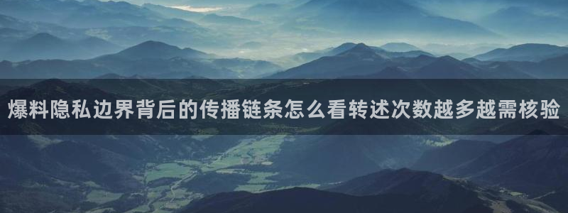91吃瓜信息大全：爆料隐私边界背后的传播链条怎么看转述次数越多越需核验