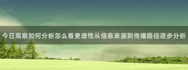91吃瓜事件榜：今日观察如何分析怎么看更理性从信息来源到传播路径逐步分析